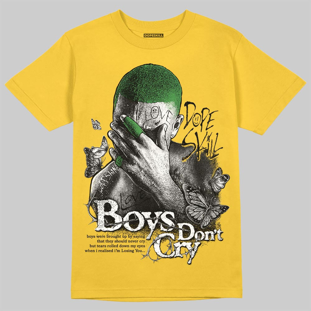 Jordan 5 'Tokyo' DopeSkill T-Shirt Boys Don't Cry Graphic Streetwear - Gold