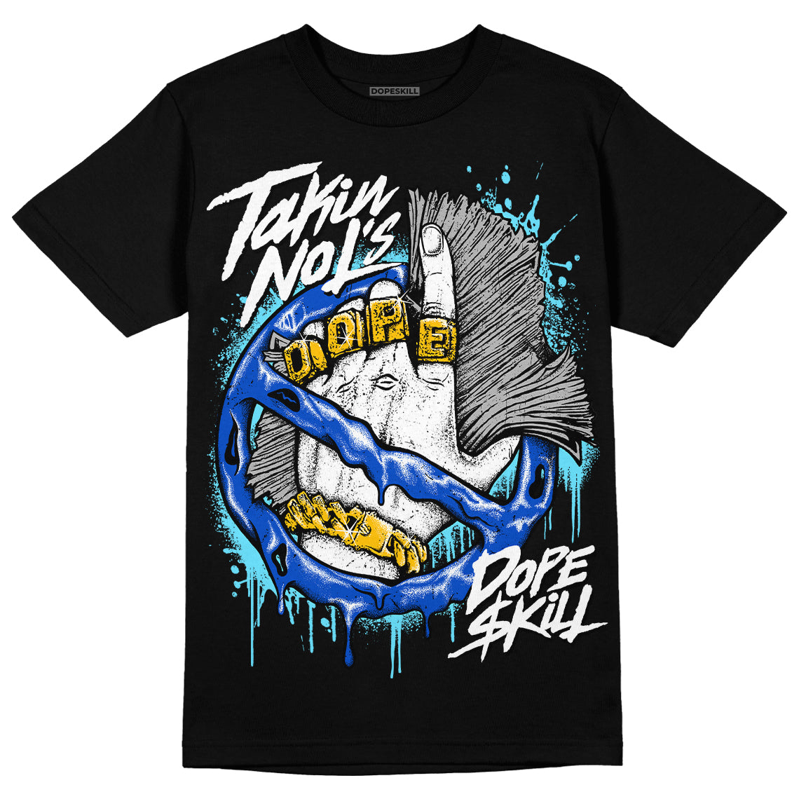 Dunk Low Argon DopeSkill T-Shirt Takin No L's Graphic Streetwear - Black