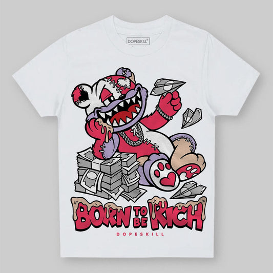Jordan 5 Low “Peanut Butter Jelly” DopeSkill Toddler Kids T-shirt Born To Be Rich Graphic Streetwear - White