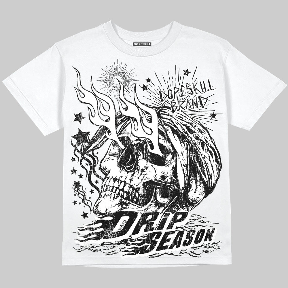 Dunk Low Panda White Black DopeSkill Oversize Print T-Shirt Drip Season Graphic Streetwear