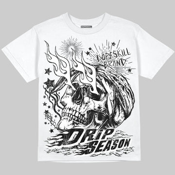 Dunk Low Panda White Black DopeSkill Oversize Print T-Shirt Drip Season Graphic Streetwear