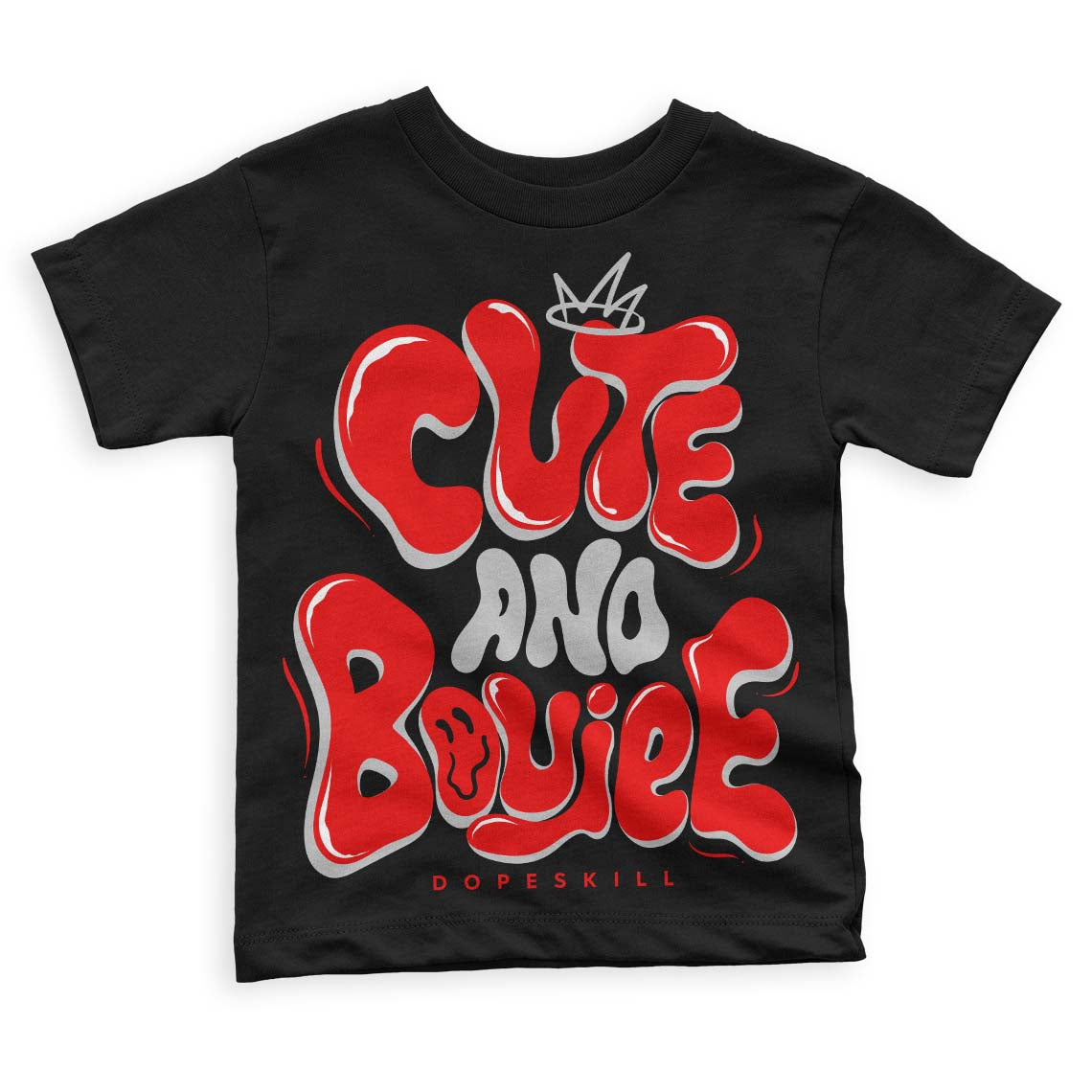 Jordan 12 “Cherry” DopeSkill Toddler Kids T-shirt Cute and Boujee Graphic Streetwear - Black
