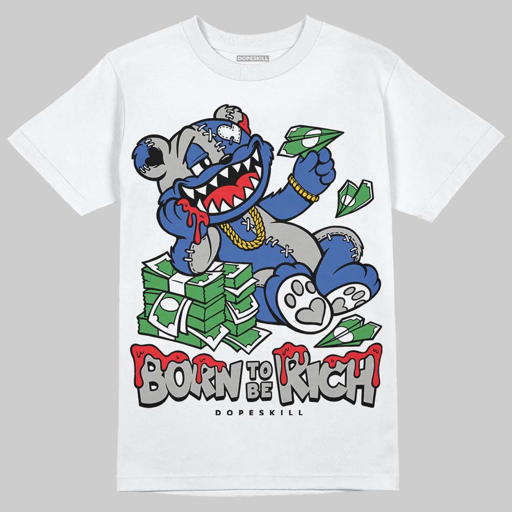 Jordan 3 "Lucky Shorts" DopeSkill T-Shirt Born To Be Rich Graphic Streetwear - White