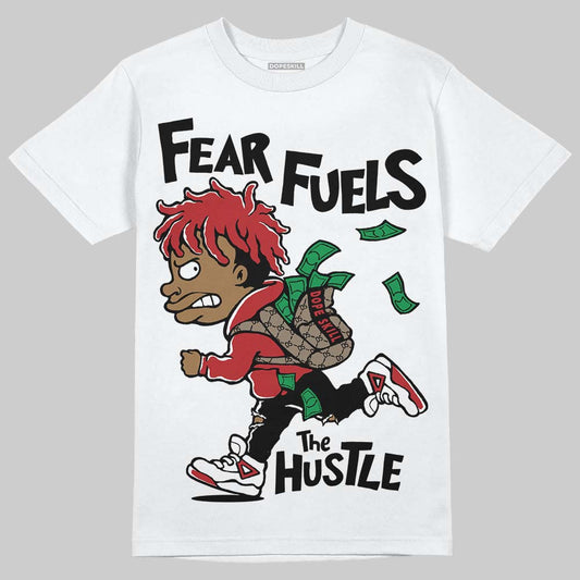 Nigel Sylvester x Jordan 1 Low OG “Nitro” DopeSkill T-Shirt Fear Fuels The Hustle Graphic Streetwear - White