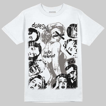 Jordan 4 Retro Cave Stone DopeSkill T-Shirt Built Different Graphic Streetwear - White