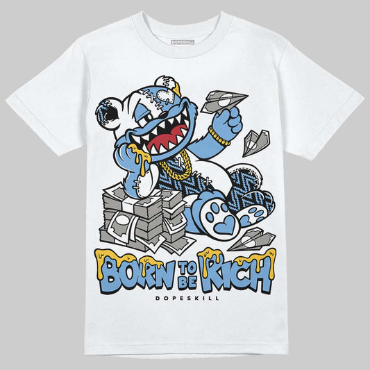Jordan 12 Retro 'Melo' DopeSkill T-Shirt Born To Be Rich Graphic Streetwear - White