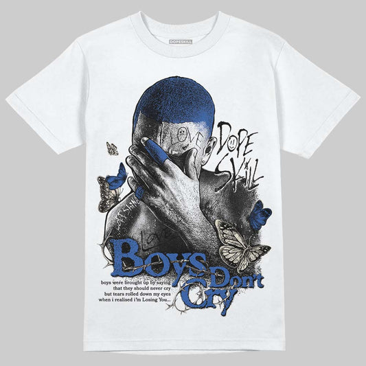 Jordan 1 Low Travis Scott x Fragment DopeSkill T-Shirt Boys Don't Cry Graphic Streetwear - White