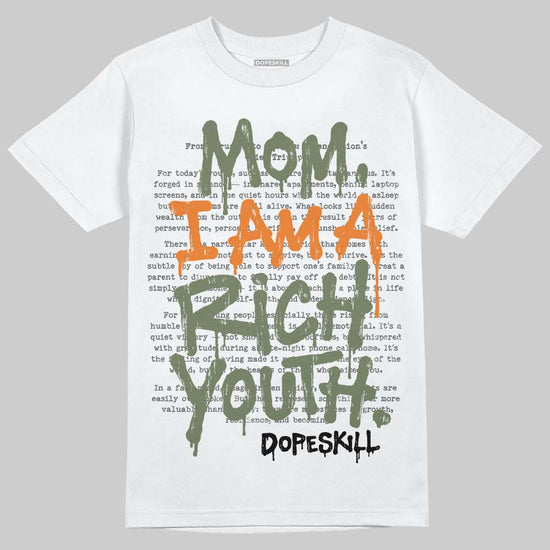 Jordan 4 Retro OG SP Undefeated (2025) DopeSkill T-Shirt Mom, I Am A Rich Youth Graphic Streetwear - White