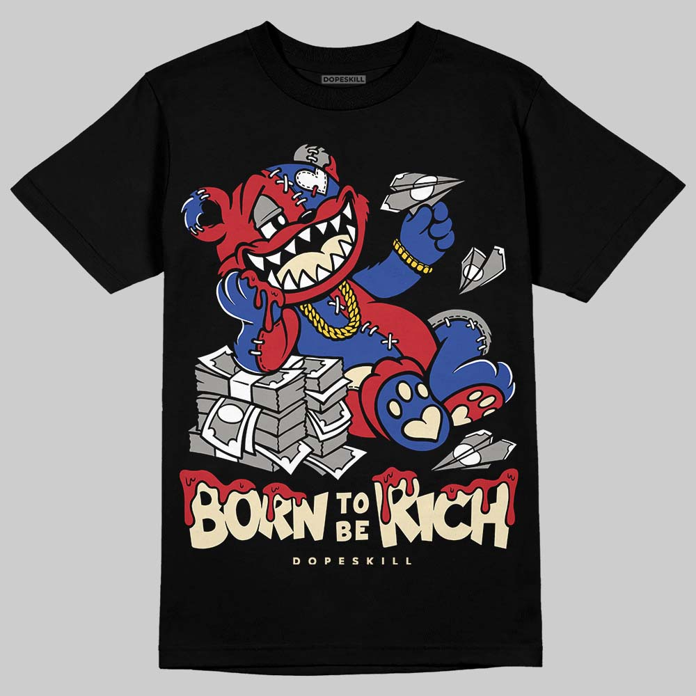 Jordan 4 “Rare Air” DopeSkill T-Shirt Born To Be Rich Graphic Streetwear - Black