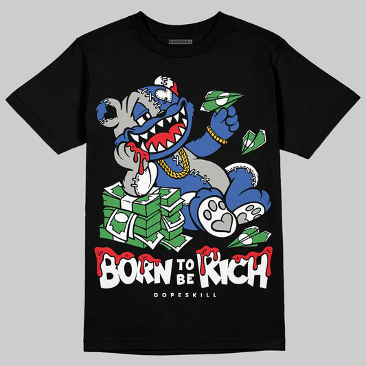Jordan 3 "Lucky Shorts" DopeSkill T-Shirt Born To Be Rich Graphic Streetwear - Black