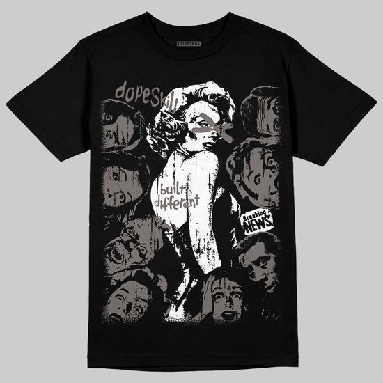 Jordan 4 Retro Cave Stone DopeSkill T-Shirt Built Different Graphic Streetwear - Black