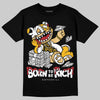 Jordan 12 Retro 'Taxi' 2025 DopeSkill T-Shirt Born To Be Rich Graphic Streetwear - Black