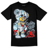 Jordan 13 “Blue Grey” DopeSkill T-Shirt Broken Heart Graphic Streetwear - Black