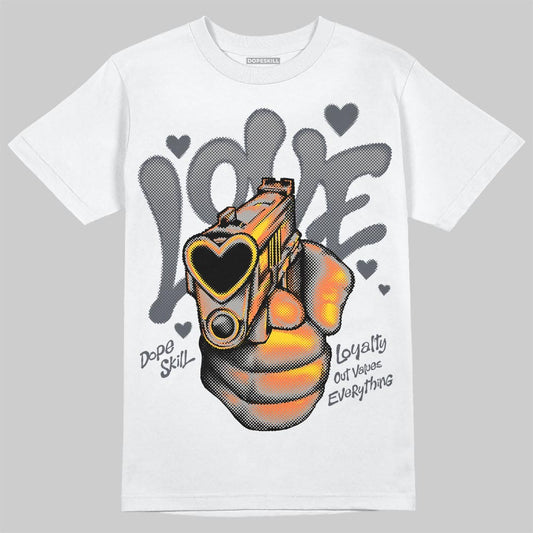 Jordan 11 Cool Grey DopeSkill T-Shirt Love Shot Graphic Streetwear - White