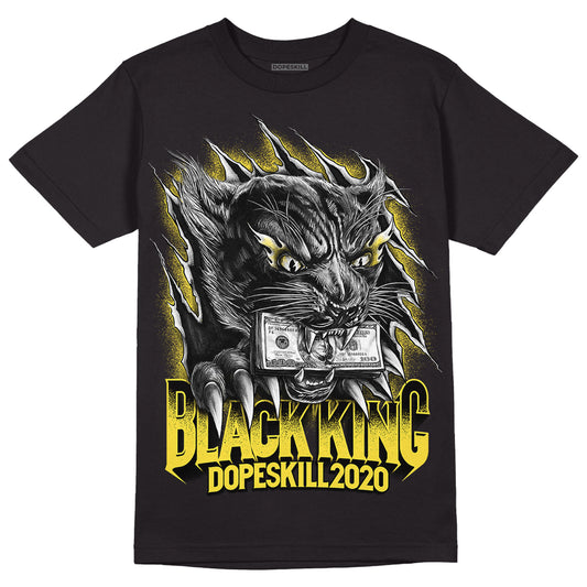 Jordan 11 Low 'Yellow Snakeskin' DopeSkill T-Shirt Black King Graphic Streetwear - Black