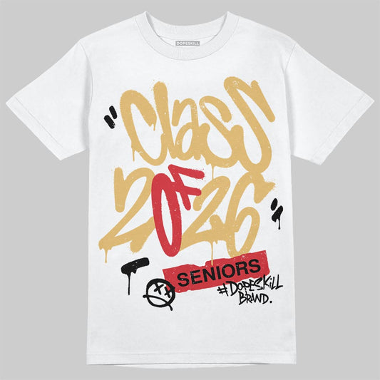 Jordan 4 Retro “Pizza” DopeSkill T-Shirt Class of 2026 Graphic Streetwear - White