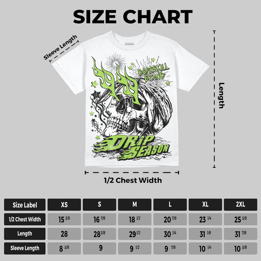 Neon Green Collection DopeSkill Oversize Print T-Shirt Drip Season Graphic