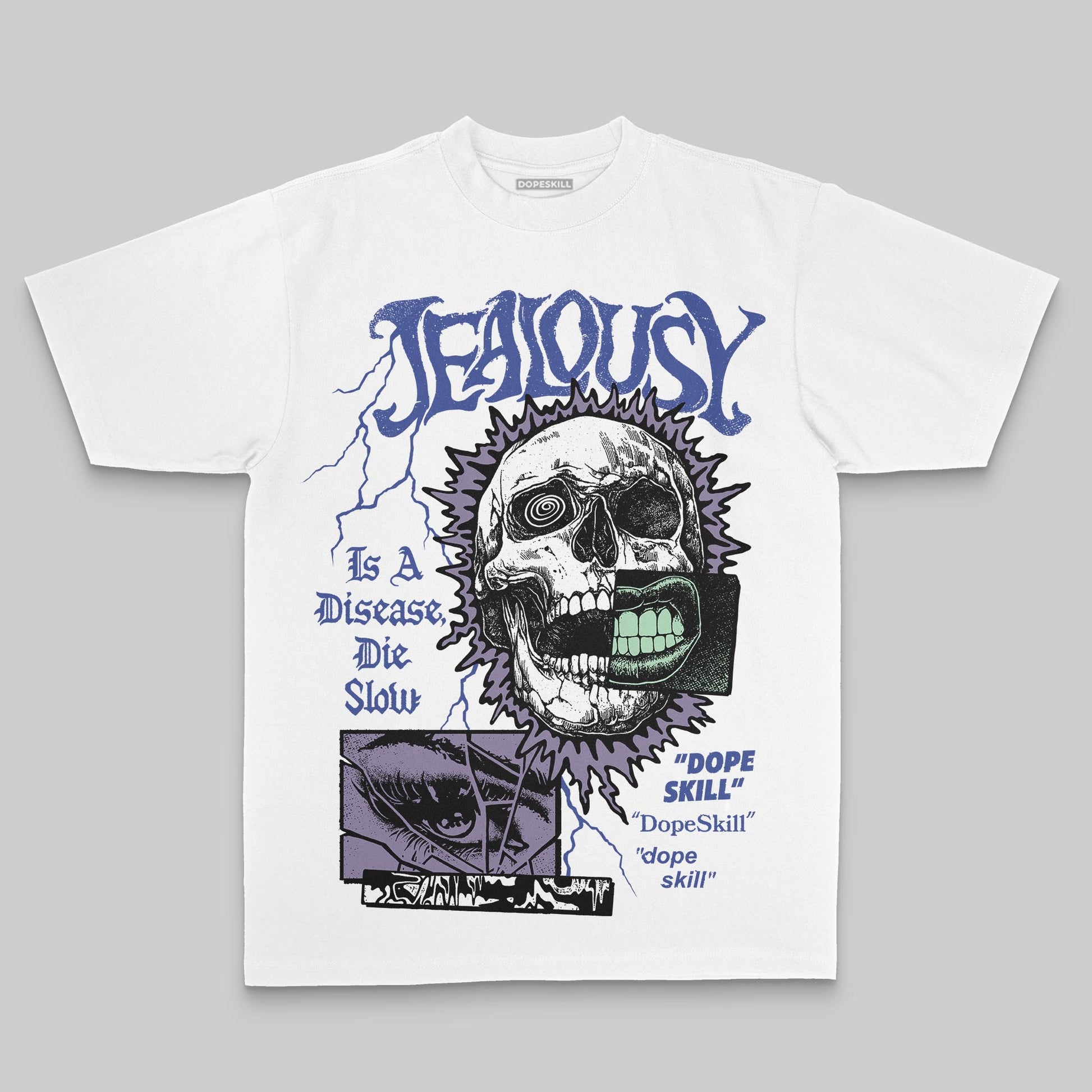 Jordan 1 Retro Low OG Zion Williamson Voodoo Alternate DopeSkill Premium T-Shirt Jealousy Graphic Streetwear - White