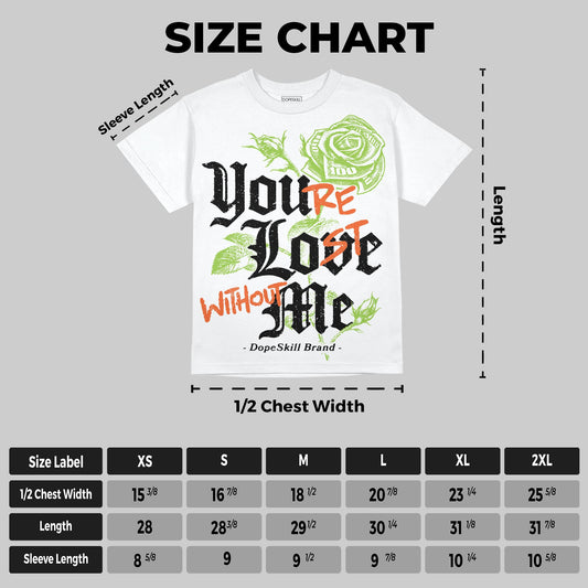 Neon Green Collection DopeSkill Oversize Print T-Shirt You’re Lost Without Me Graphic