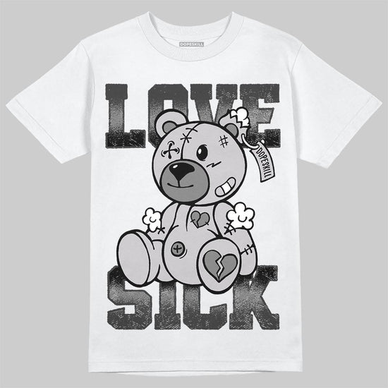 Grey Sneakers DopeSkill T-Shirt Love Sick Graphic Streetwear - White