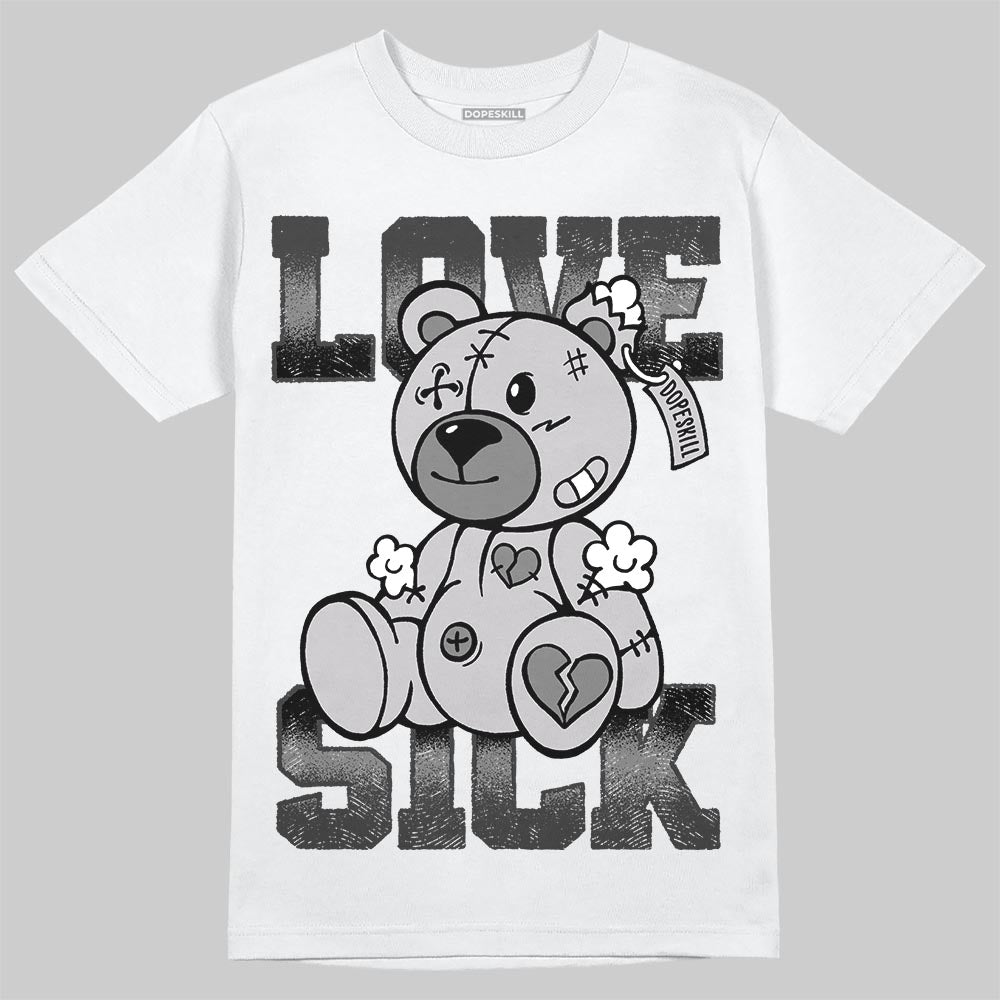 Grey Sneakers DopeSkill T-Shirt Love Sick Graphic Streetwear - White