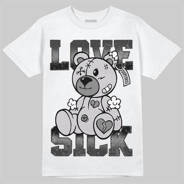 Grey Sneakers DopeSkill T-Shirt Love Sick Graphic Streetwear - White