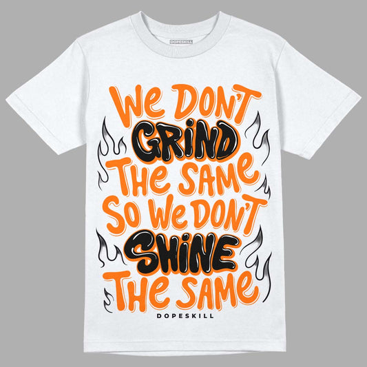 Orange, Black & White Sneakers DopeSkill T-Shirt Grind Shine Graphic Streetwear - White