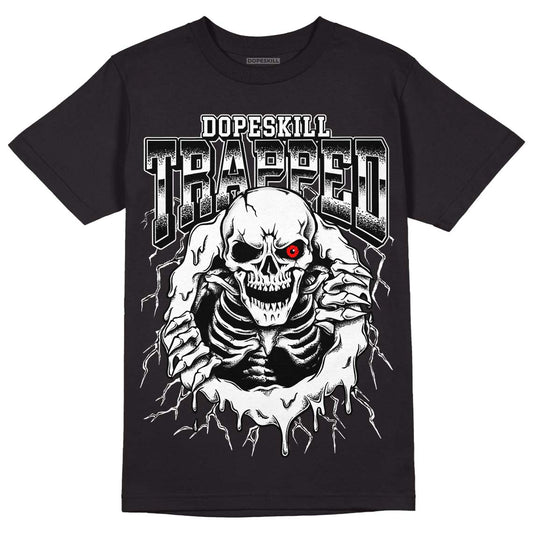 Dunk Low Panda White Black DopeSkill T-Shirt Trapped Halloween Graphic Streetwear - Black