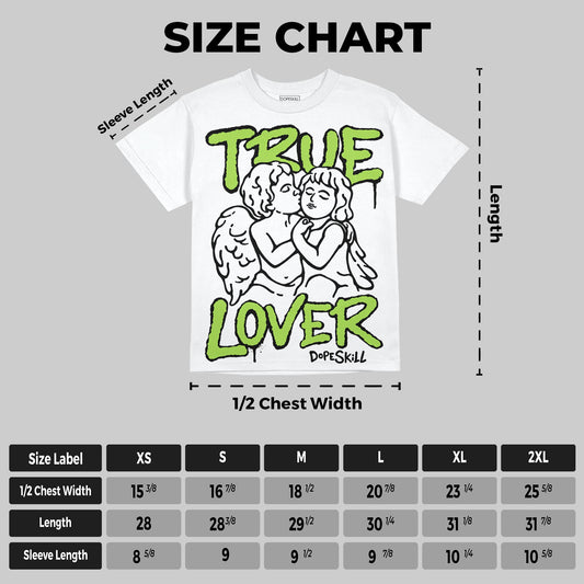 Neon Green Collection DopeSkill Oversize Print T-Shirt True Lover Graphic