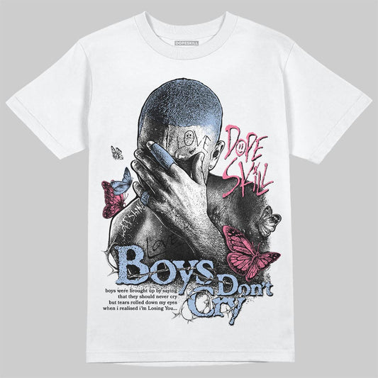 Jordan 3 GS “Cobalt Bliss” DopeSkill T-Shirt Boys Don't Cry Graphic Streetwear - White