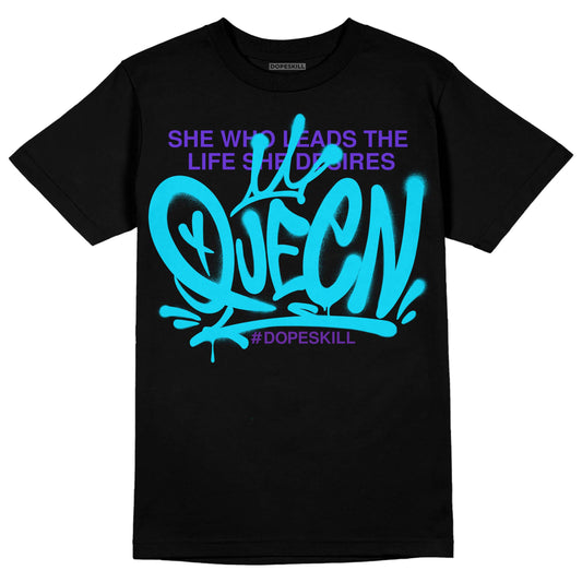 Jordan 6 "Aqua" DopeSkill T-Shirt Queen Graphic Streetwear - Black
