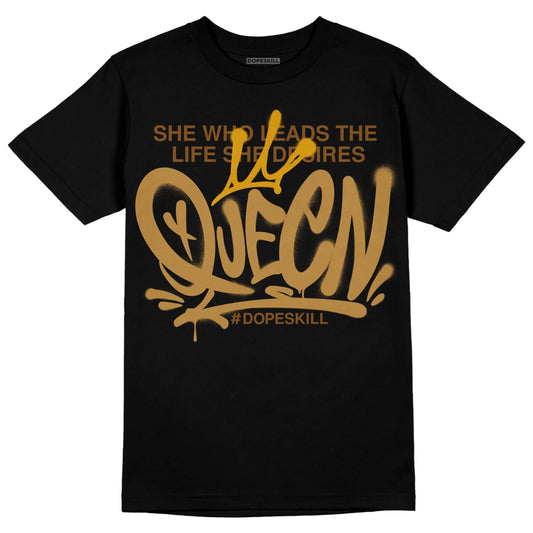 Jordan 13 Wheat 2023 DopeSkill T-Shirt Queen Graphic Streetwear - Black