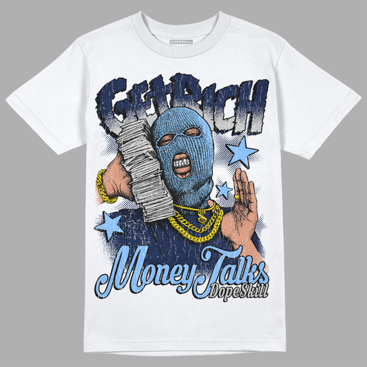 Jordan 5 Midnight Navy DopeSkill T-Shirt Get Rich Graphic Streetwear 