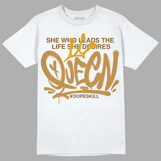 Jordan 13 Wheat 2023 DopeSkill T-Shirt Queen Graphic Streetwear - White