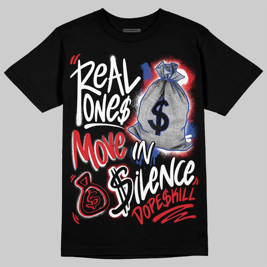 Jordan 3 “Seoul 2.0” DopeSkill T-Shirt Real Ones Move In Silence Graphic Streetwear - Black