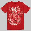 Nigel Sylvester x Air Jordan 4 ‘Brick by Brick’ DopeSkill T-Shirt Real Y2K Players Graphic Streetwear - Red