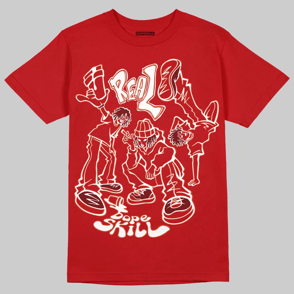 Nigel Sylvester x Air Jordan 4 ‘Brick by Brick’ DopeSkill T-Shirt Real Y2K Players Graphic Streetwear - Red