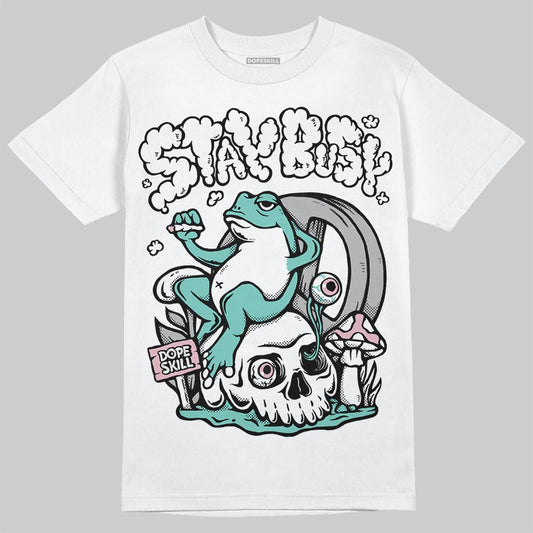 Jordan 11 Low "Igloo" DopeSkill T-Shirt Stay Busy Graphic Streetwear - White