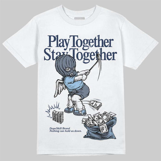 New Balance 9060 Arctic Grey DopeSkill T-Shirt Play together, Stay together Graphic Streetwear - White