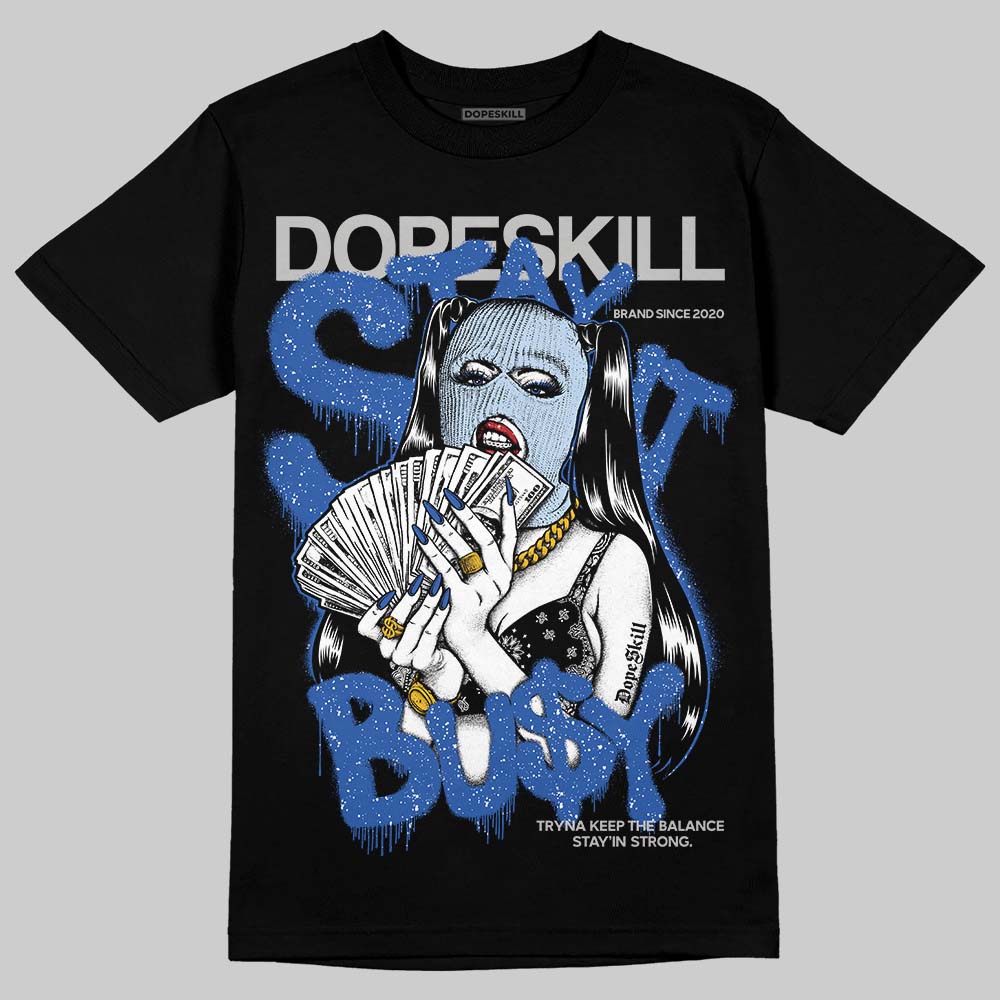 Awake NY x Jordan 5 Retro 'Black Racer Blue' DopeSkill T-Shirt Stay It Busy Graphic Streetwear - Black