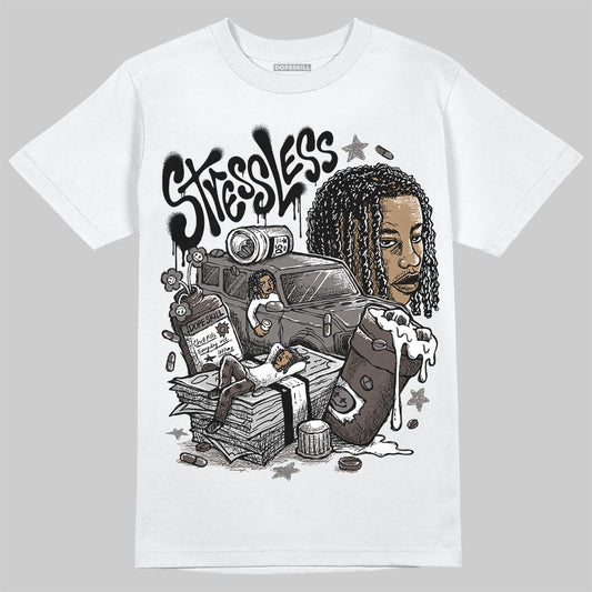 Jordan 4 Retro Cave Stone DopeSkill T-Shirt Stressless Graphic Streetwear - White