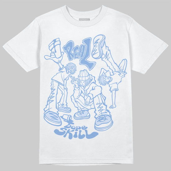 Jordan 4 WMNS 'Forget Me Not' DopeSkill T-Shirt Real Y2K Players Graphic Streetwear - White