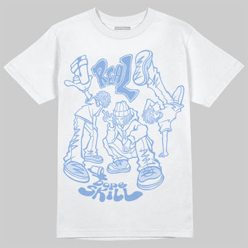 Jordan 4 WMNS 'Forget Me Not' DopeSkill T-Shirt Real Y2K Players Graphic Streetwear - White