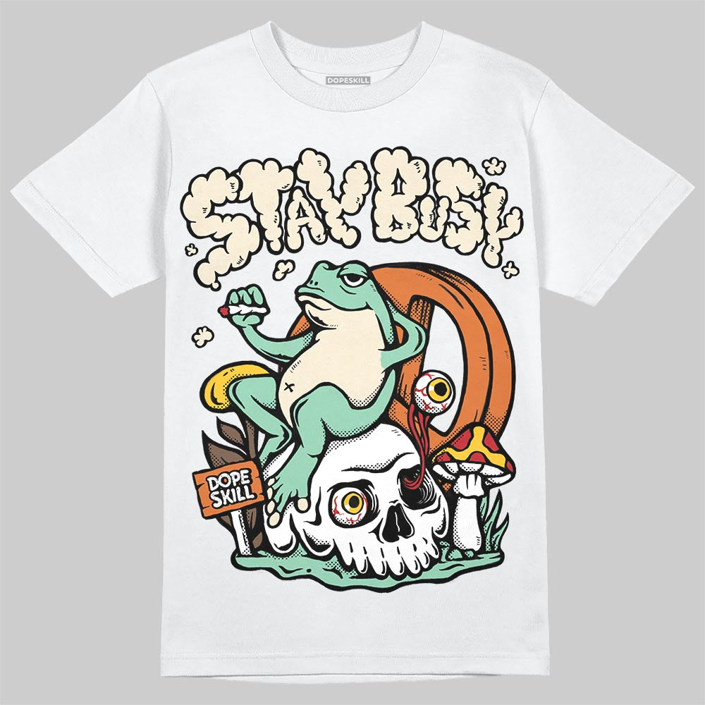 SB Dunk Low Rodeo Tourmaline DopeSkill T-Shirt Stay Busy Graphic Streetwear - White