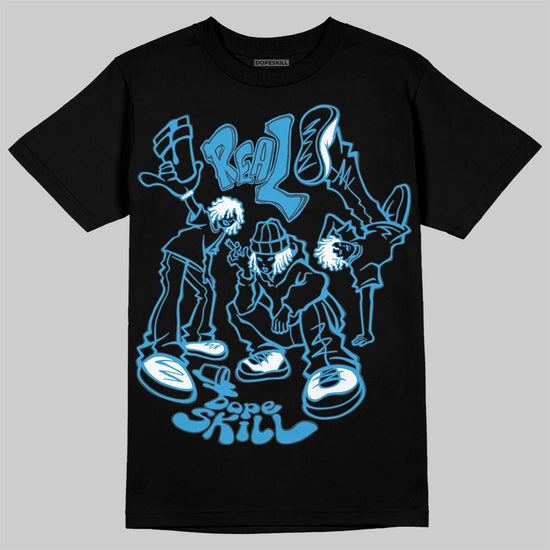 Jordan 1 High OG “UNC” Reimagined DopeSkill T-Shirt Real Y2K Players Graphic Streetwear - Black