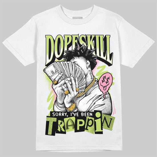 Chase B x Travis Scott x Jordan Jumpman Jack DopeSkill T-Shirt Sorry I've Been Trappin Graphic Streetwear - White