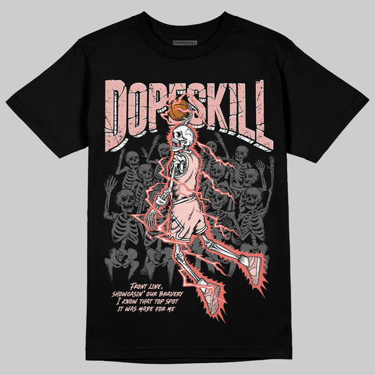 Lanvin Leather Curb Glitter Pale Pink DopeSkill T-Shirt Thunder Dunk Graphic Streetwear - Black