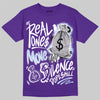 Grape 5s DopeSkill T-Shirt Real Ones Move In Silence Graphic
