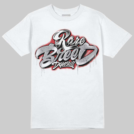 Jordan 4 OG “White Cement” DopeSkill T-Shirt Rare Breed Type Graphic Streetwear - White