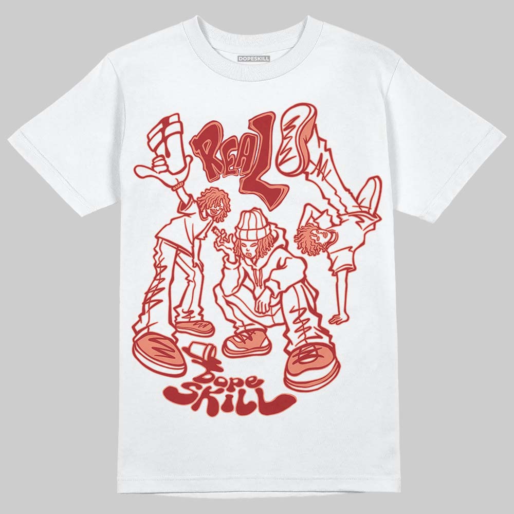 Jordan 1 High OG Rare Air “Cinnabar” DopeSkill T-Shirt Real Y2K Players Graphic Streetwear - White